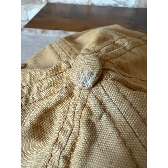 Carhartt Mens Odessa Brown Adjustable Canvas Baseball Cap Velcro - Picture 13 of 16